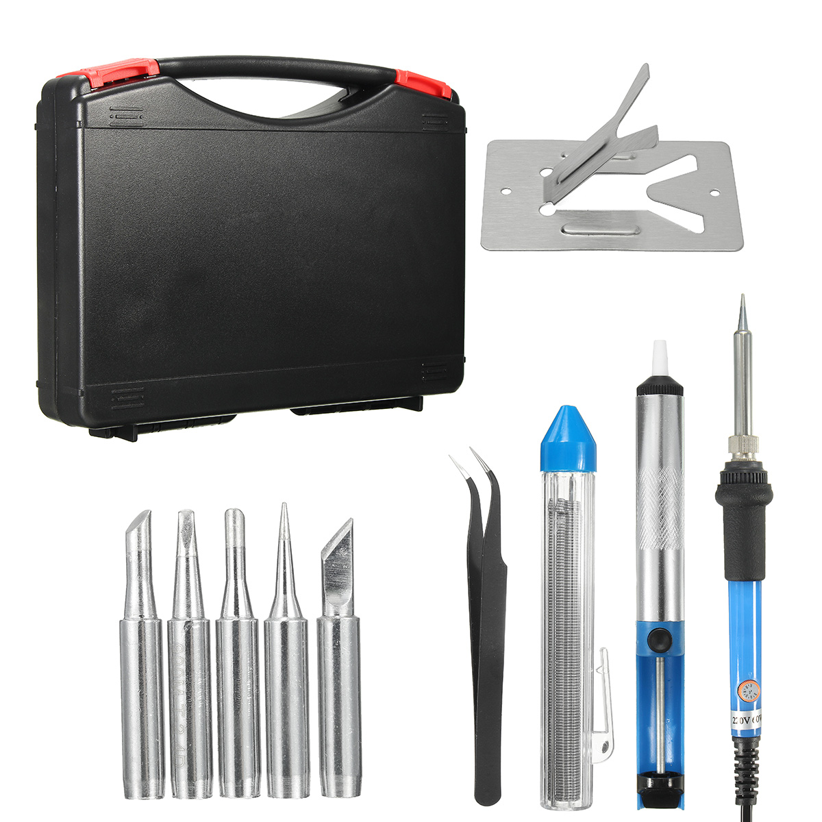 ILiaiLia 60W Electric Soldering Iron Gun Kit With Adjustable Temp & Desoldering Pump