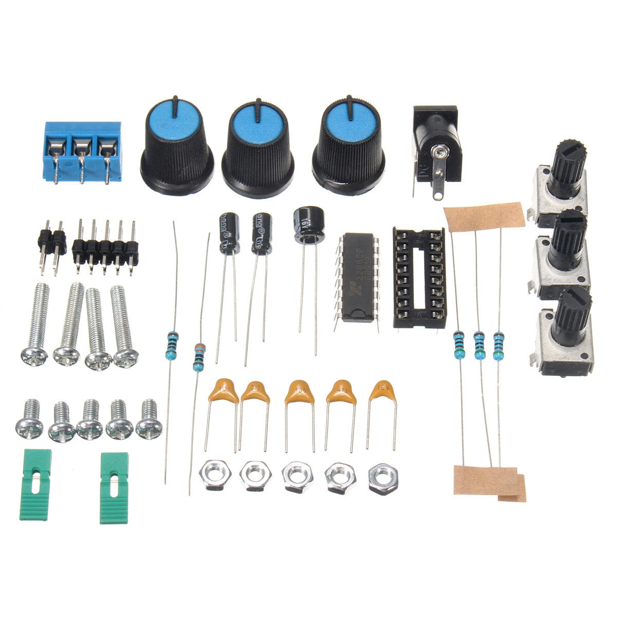 Kit DIY Générateur De Signal XR2206 - Sortie Carré, Sinus, Triangle - 1Hz-1MHz