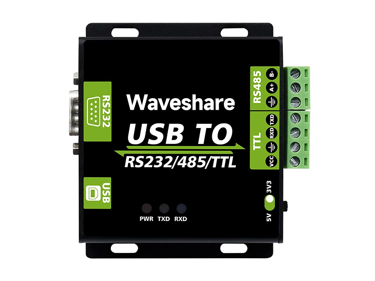 Industrial Isolated USB To RS232/485 Converter, Original FT4232HL Chip...